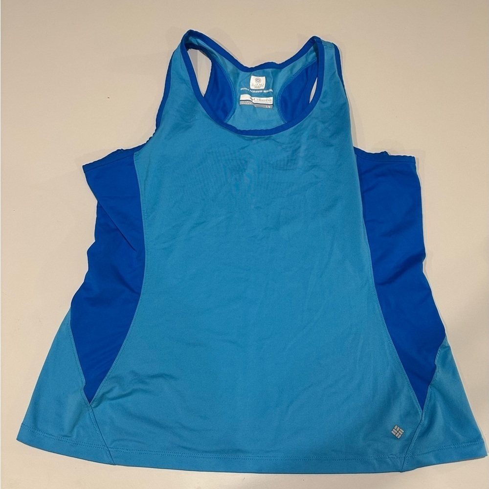 Columbia Blue Two-Tone Racerback Tank Top